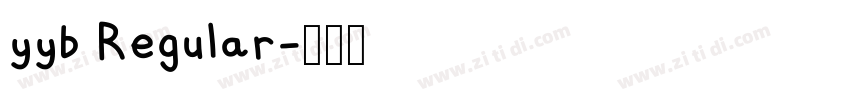 yyb Regular字体转换 yyb Regular字体转换